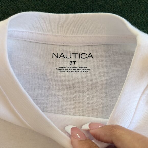NWT Nautica T-shirt, Button Down, and Short Set 3T 💙 - Picture 3 of 14